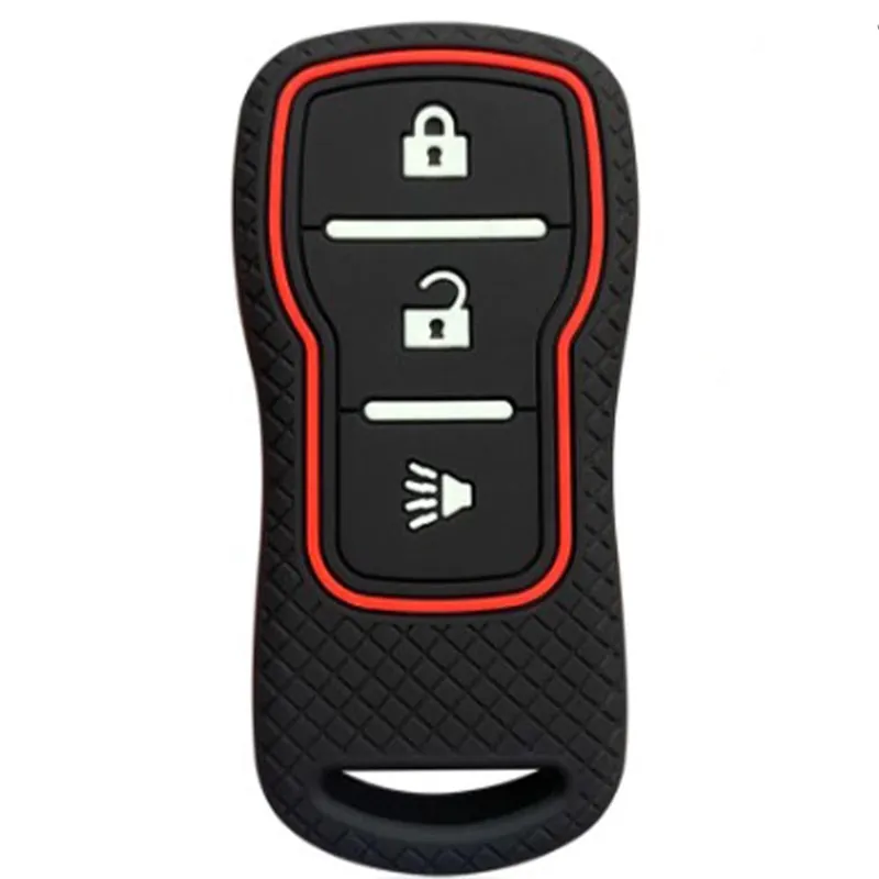 Kiárusítás Nissan kulcs szilikon tok 4 gombos - Fekete