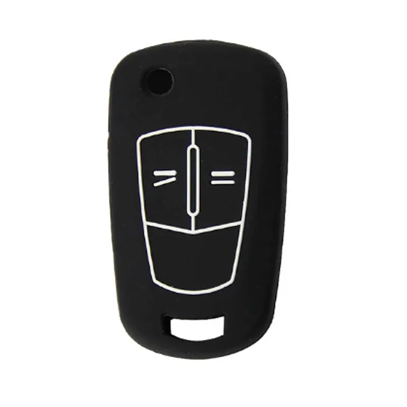 Opel 2 gombos szilikon tok - Fekete Ajánlat