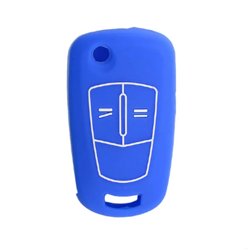 Akciós ár Opel 2 gombos szilikon tok - Kék