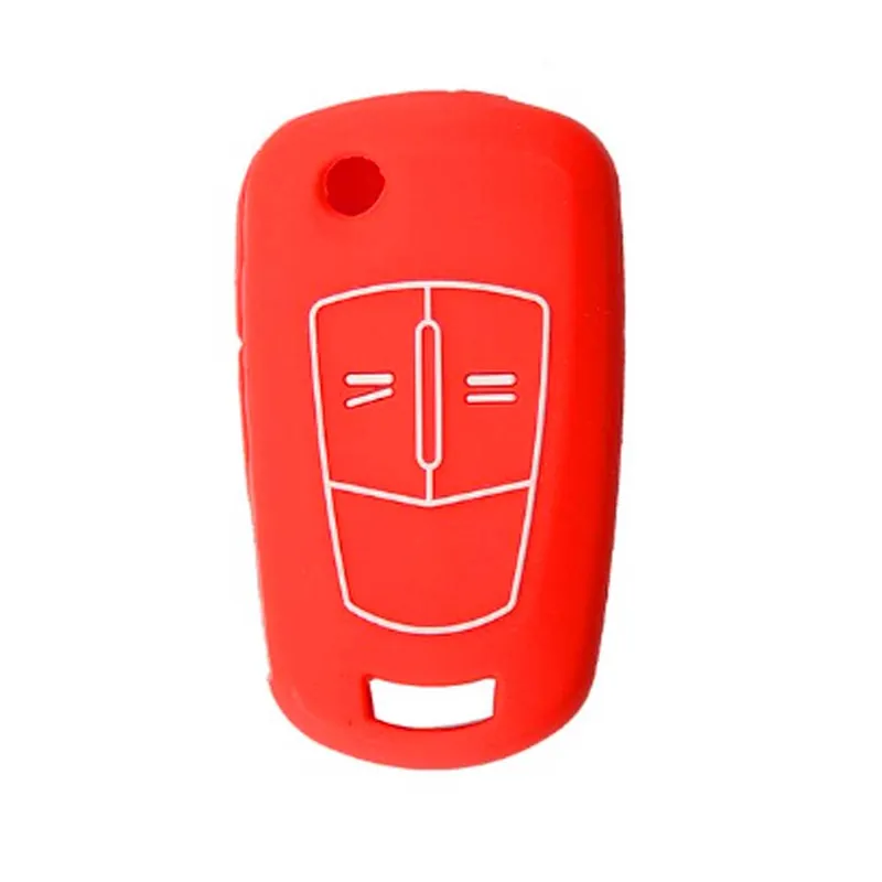 Opel 2 gombos szilikon tok - Piros Azonnal elérhető