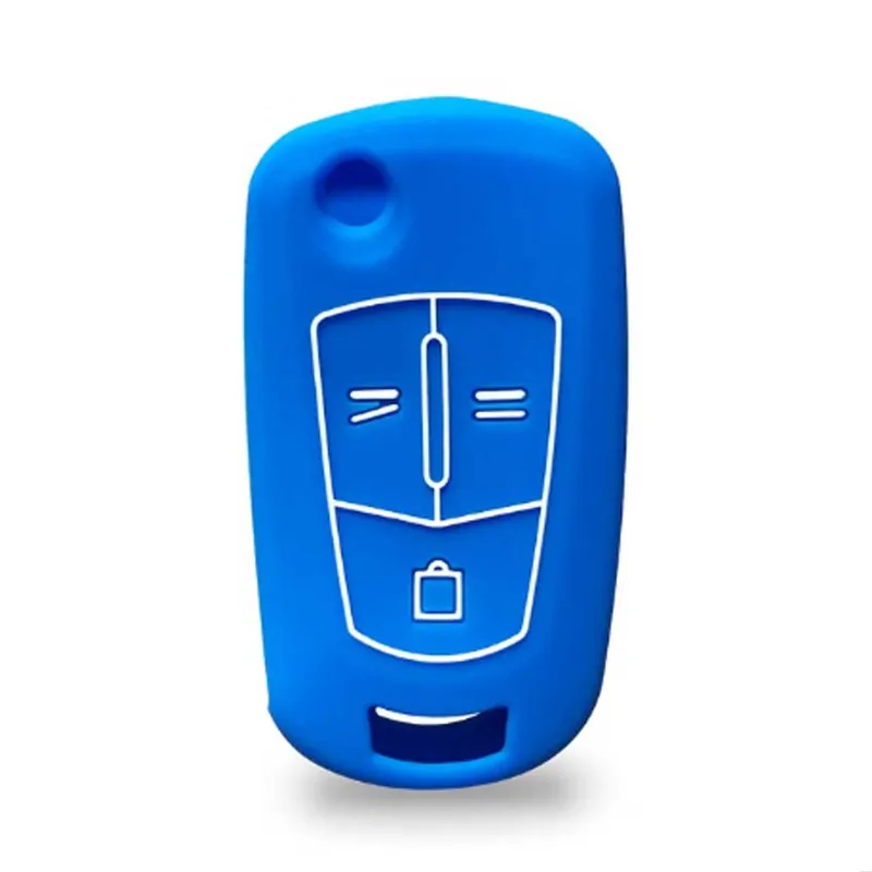 Opel 3 gombos szilikon tok - Kék Ne maradj le