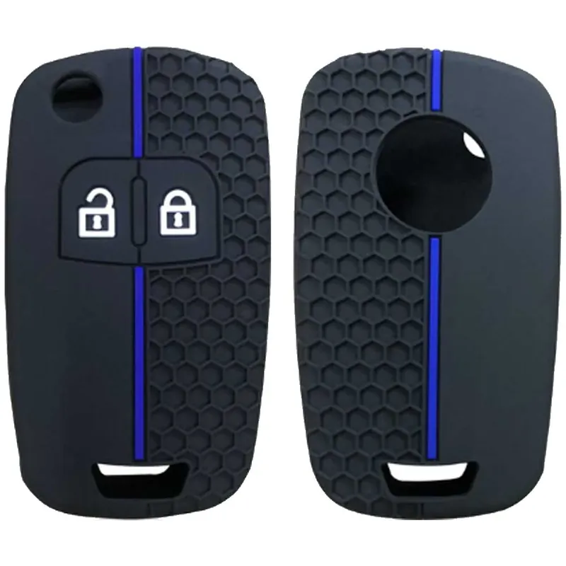 Szuper akció Opel kulcs szilikon tok 2 gombos Kék