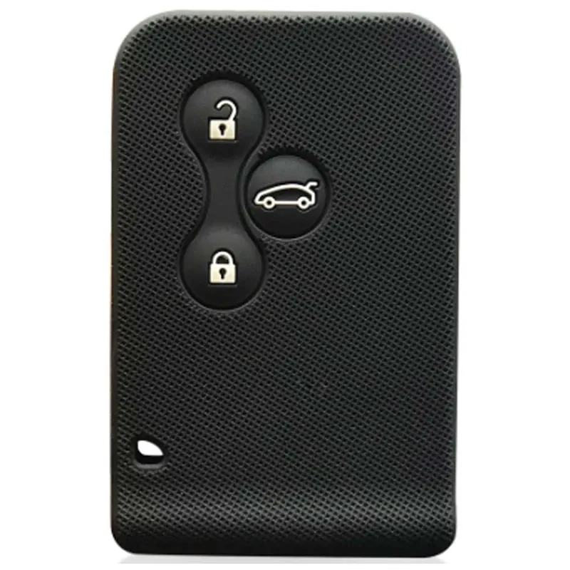 Olcsóbb Renault kulcs szilikon tok 3 gombos fekete