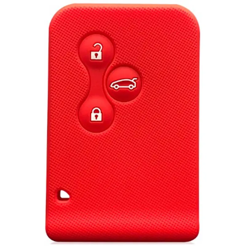 Renault kulcs szilikon tok 3 gombos piros Népszerű