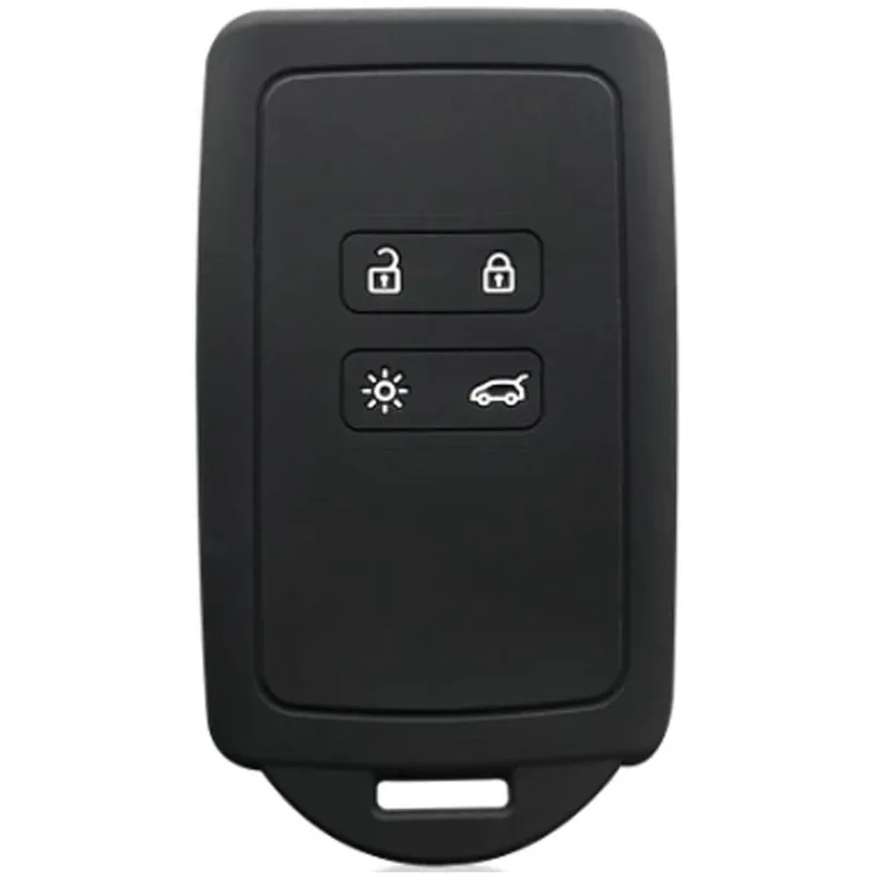 Expressz szállítás Renault kulcs szilikon tok 4 gombos fekete