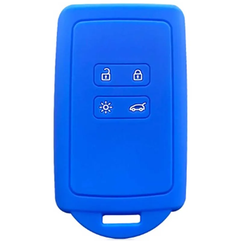 Renault kulcs szilikon tok 4 gombos kék Újdonság