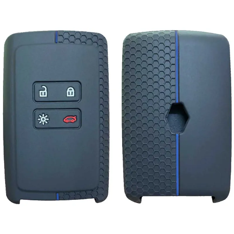 Renault kulcs szilikon tok 4 gombos kék Legnépszerűbb