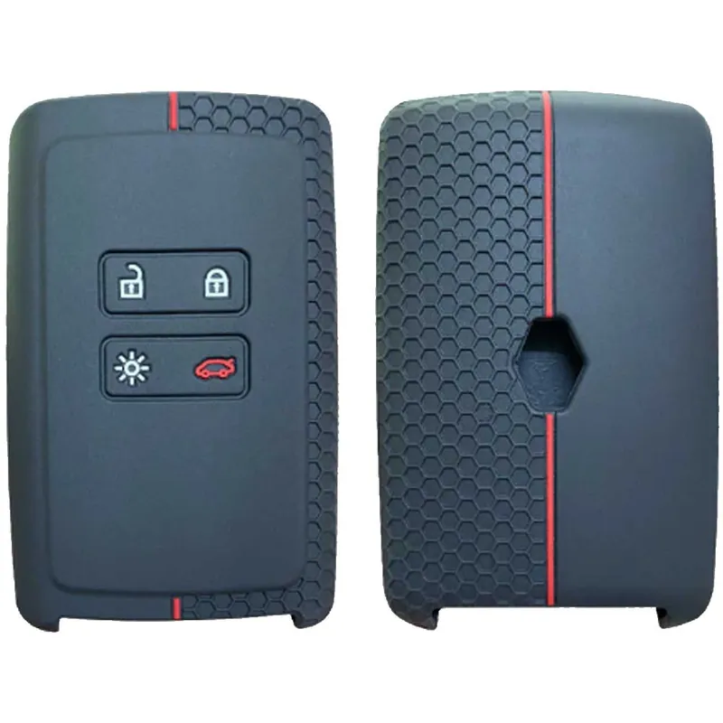 Szuper akció Renault kulcs szilikon tok 4 gombos piros