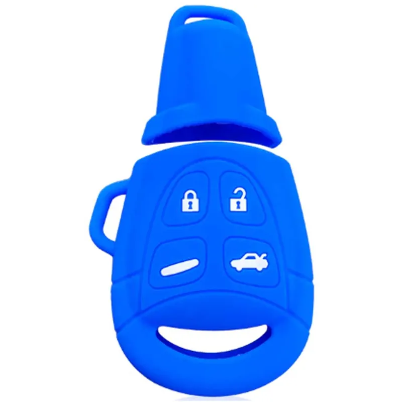 Saab kulcs szilikon tok 4 gombos kék Kedvezmény