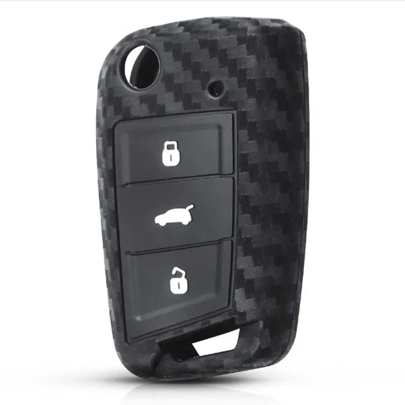 Különleges ajánlat Skoda szilikon tok Prémium Carbon