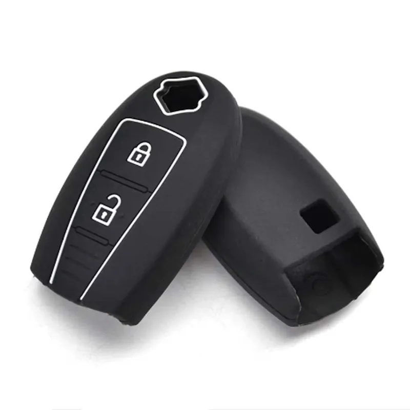 Outlet Suzuki 2 gombos szilikon tok - Fekete