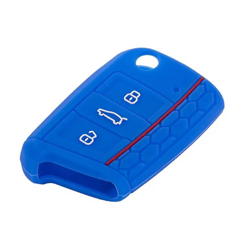 Utolsó esély VW 3 gombos szilikon tok - Kék