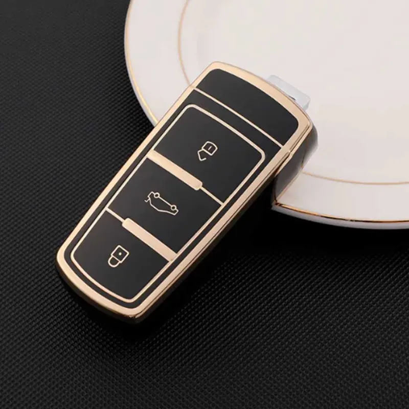 VW 3 gombos TPU kulcstok több színben Expressz kézbesítés