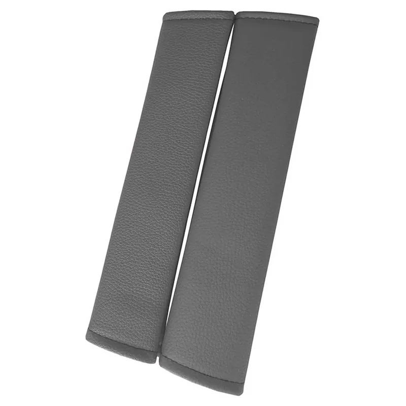 Prémium Biztonsági öv védő párna Szürke bőr